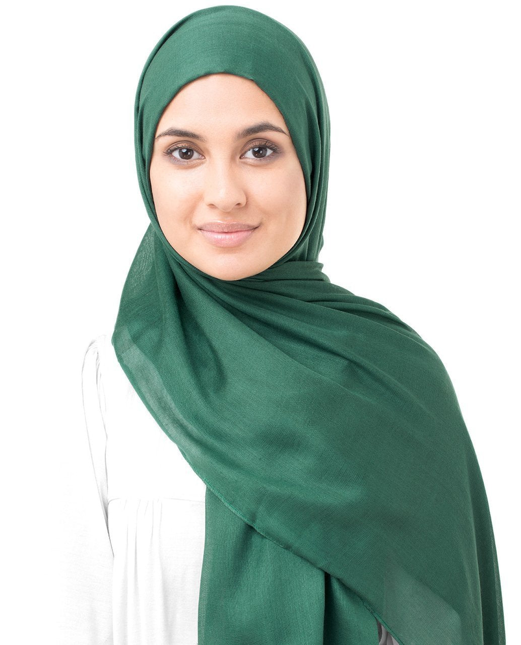 Pineneedle Green Viscose Woven Hijab Regular