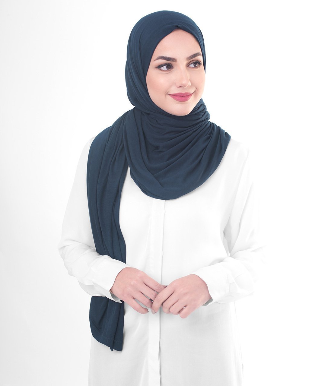 Poseidon Viscose Jersey Hijab Medium Poseidon Color