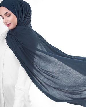 Poseidon Viscose Jersey Hijab Medium Poseidon Color