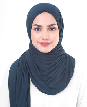 Poseidon Viscose Jersey Hijab Medium Poseidon Color 