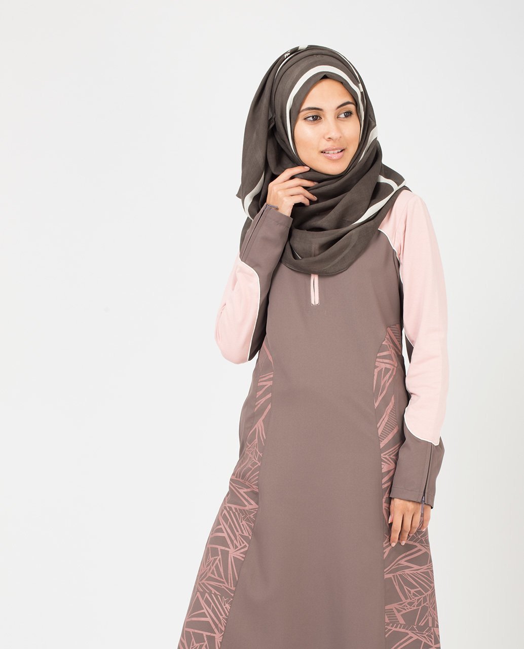 Rabbit and White Hijab Regular Brown