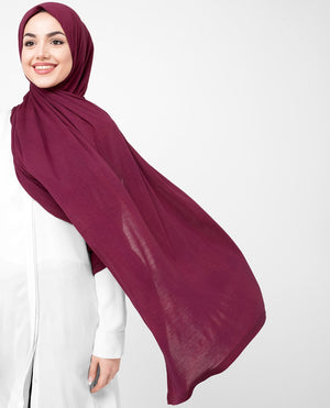 Rumba Red Viscose Jersey Hijab Medium Rumba Red