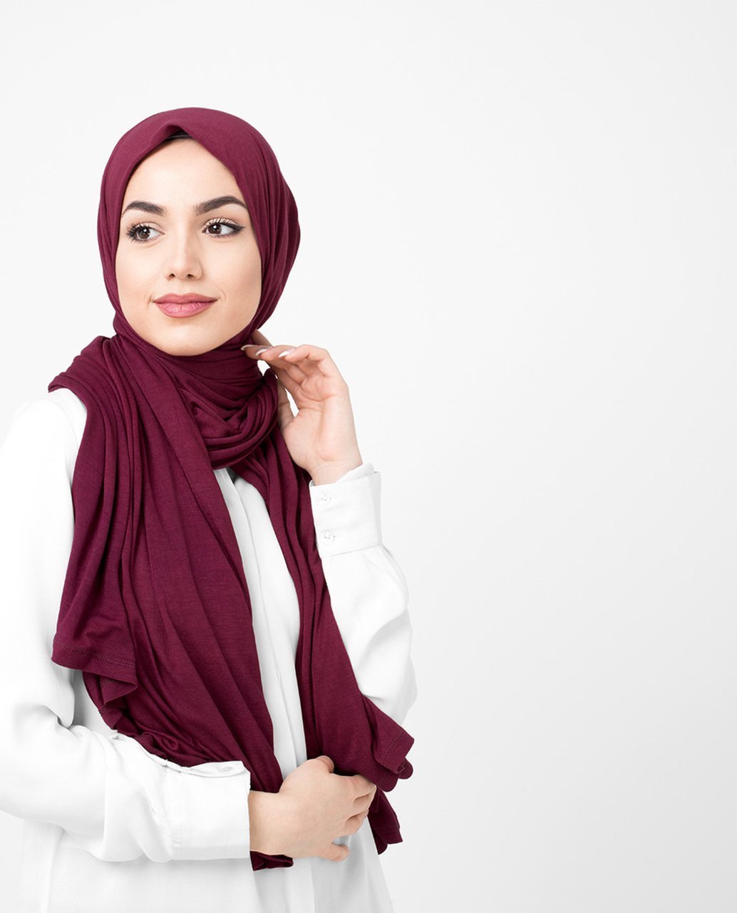 Rumba Red Viscose Jersey Hijab Medium Rumba Red
