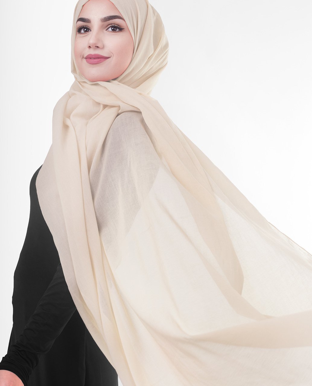 Sandshell Viscose Woven Hijab Regular Sandshell