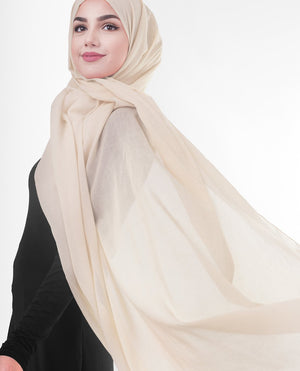 Sandshell Viscose Woven Hijab Regular Sandshell