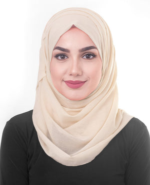 Sandshell Viscose Woven Hijab Regular Sandshell