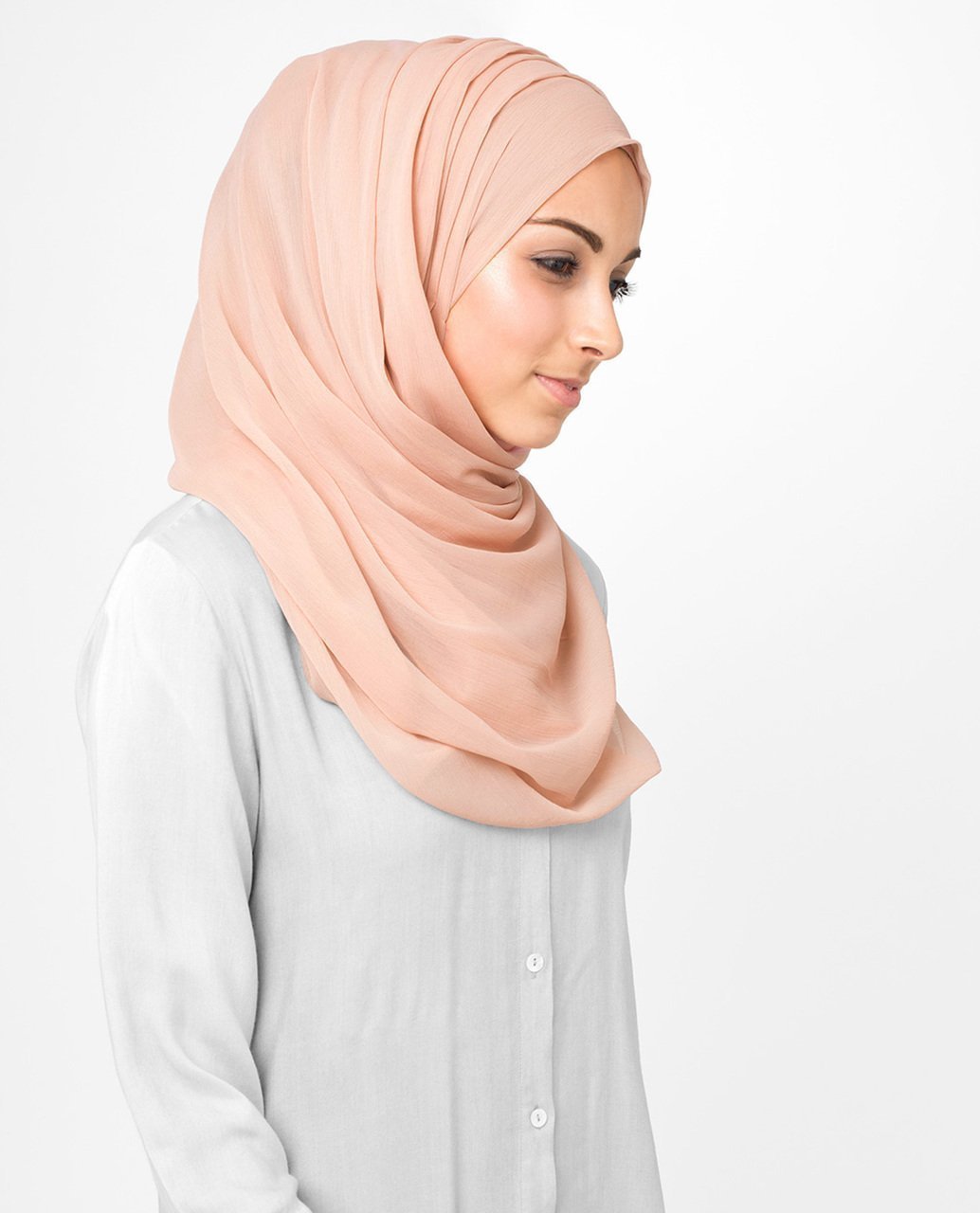 Scallop Shell Poly Chiffon Hijab M Scallop Shell