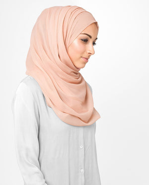 Scallop Shell Poly Chiffon Hijab M Scallop Shell 