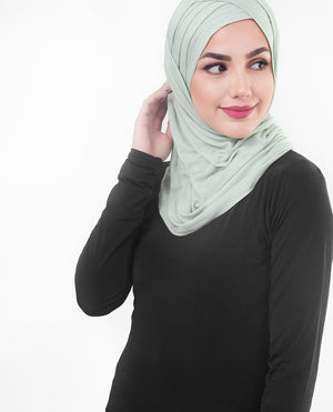 Sea Foam Viscose Jersey Hijab Regular Sea Foam