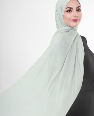 Sea Foam Viscose Jersey Hijab Regular Sea Foam