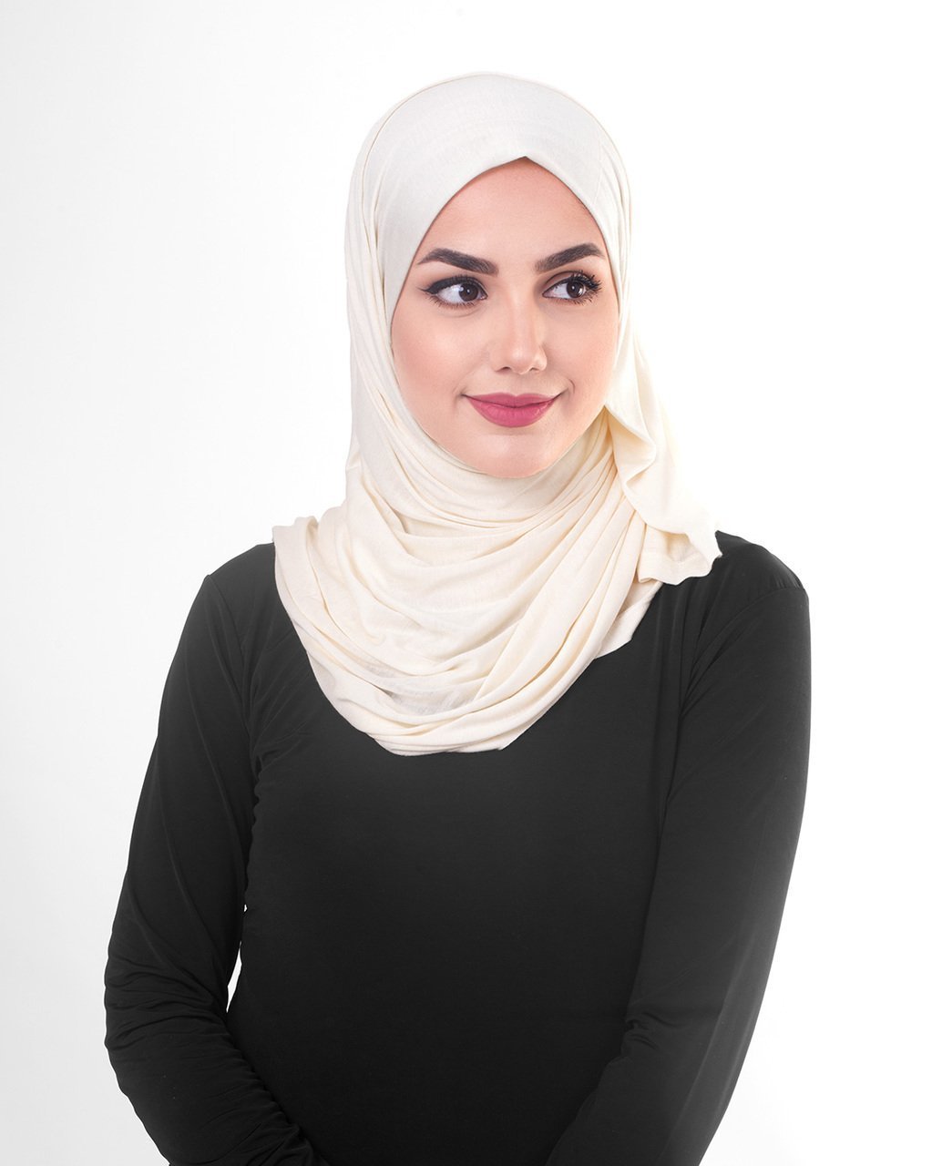 Sheer Pink Viscose Jersey Hijab Regular