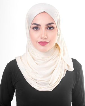 Sheer Pink Viscose Jersey Hijab Regular