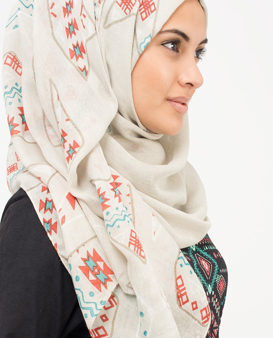 Silver Grey Hijab Medium Silver Grey