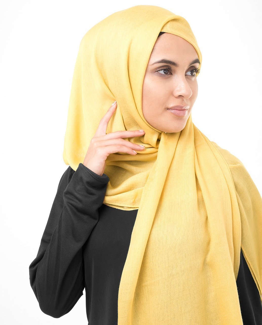 Sunset Gold Viscose Woven Hijab Medium Sunset Gold
