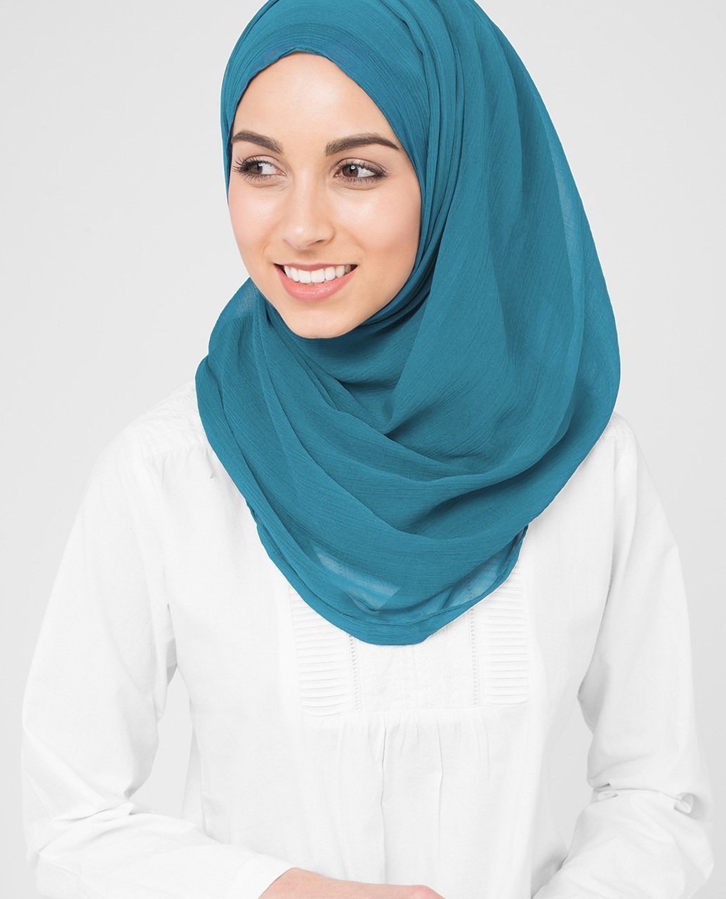 Turkish Tile Poly Chiffon Scarf Medium
