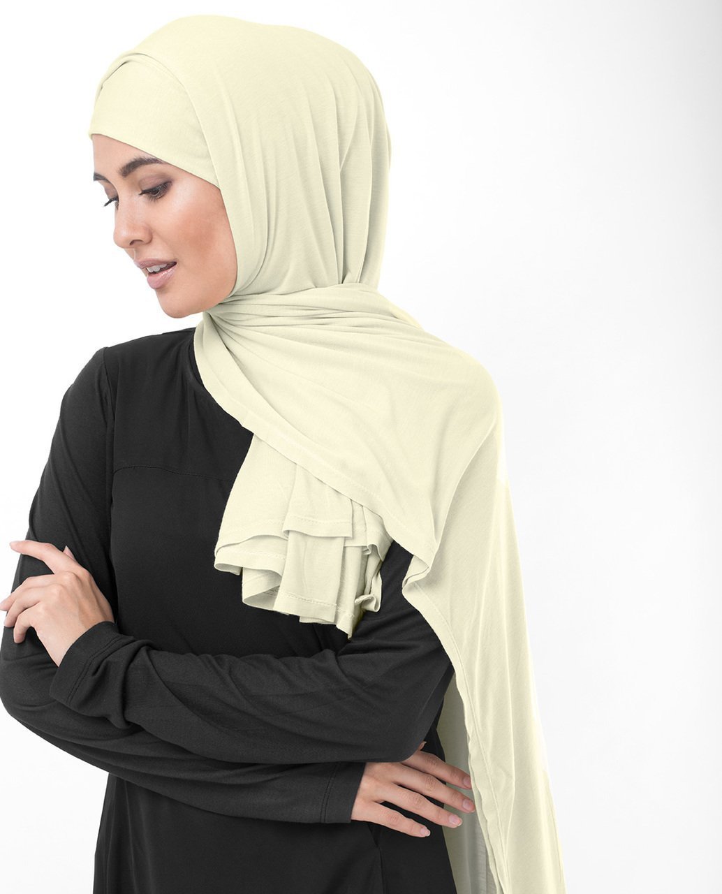 Turtledove Beige Viscose Jersey Hijab Medium Turtledove Beige