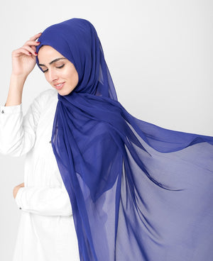 Twilight Blue PolyChiffon Scarf Regular