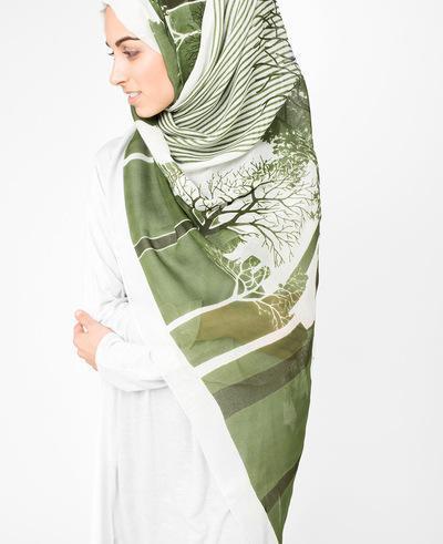 Urban Glacier Grey Jersey Hijab Regular Glacier Grey