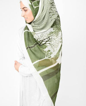 Urban Glacier Grey Jersey Hijab Regular Glacier Grey