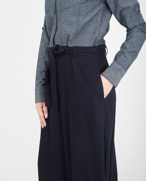 Utility Denim Flared Jilbab & Abaya S 54 Navy