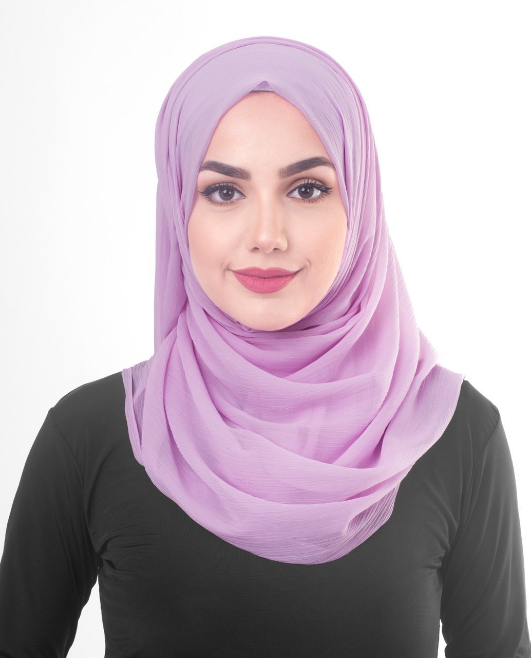 Violet Tulle Poly Chiffon Scarf Medium