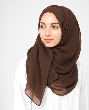 Chestnut Chiffon Hijab