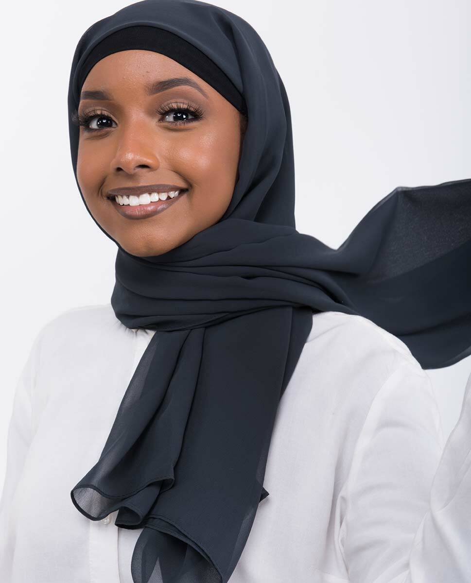 Total Eclipse Georgette Scarf Hijab