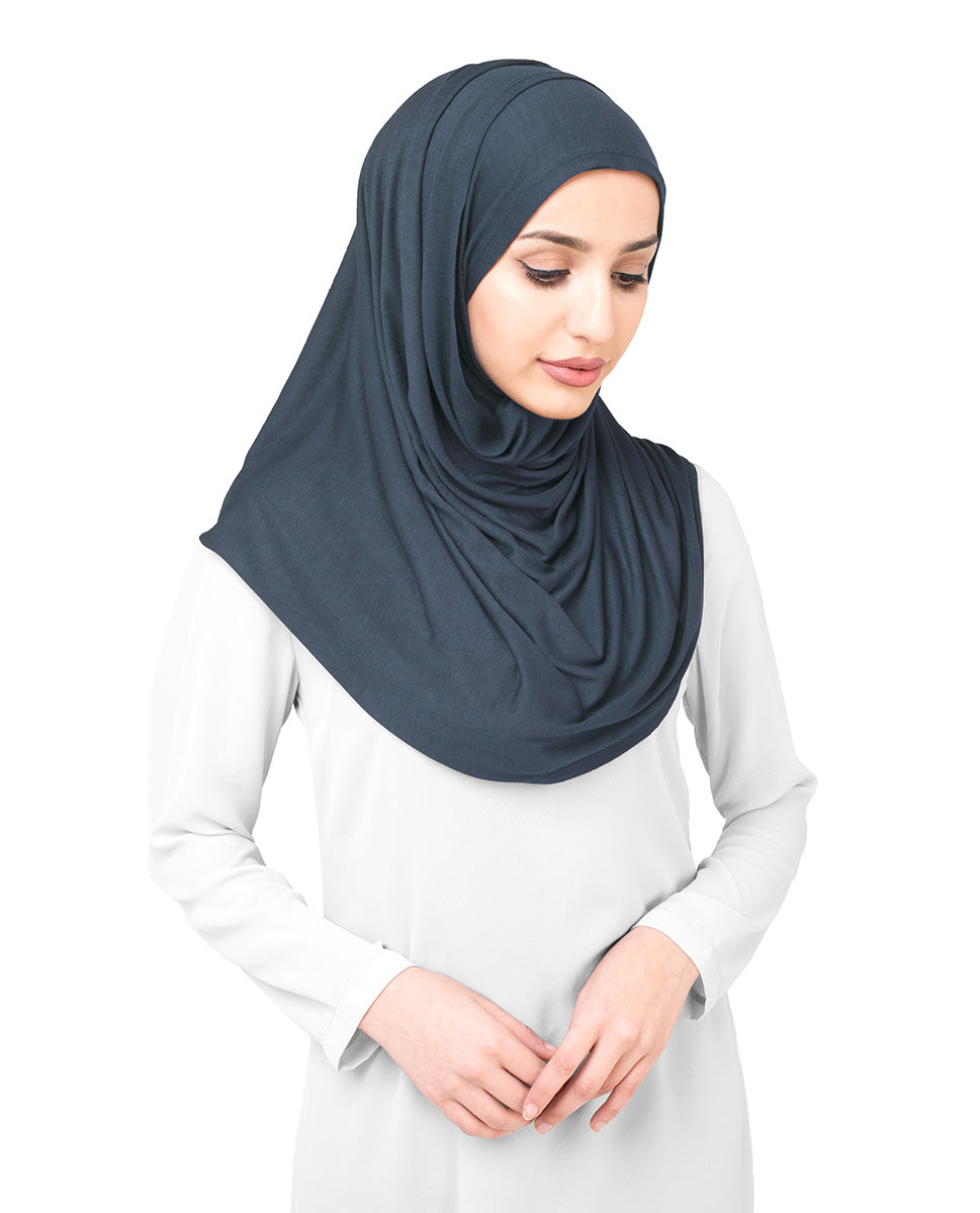 Ombre Blue Jersey Hijab