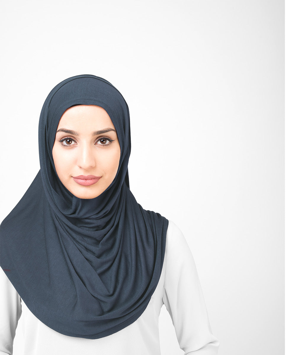 Ombre Blue Jersey Hijab