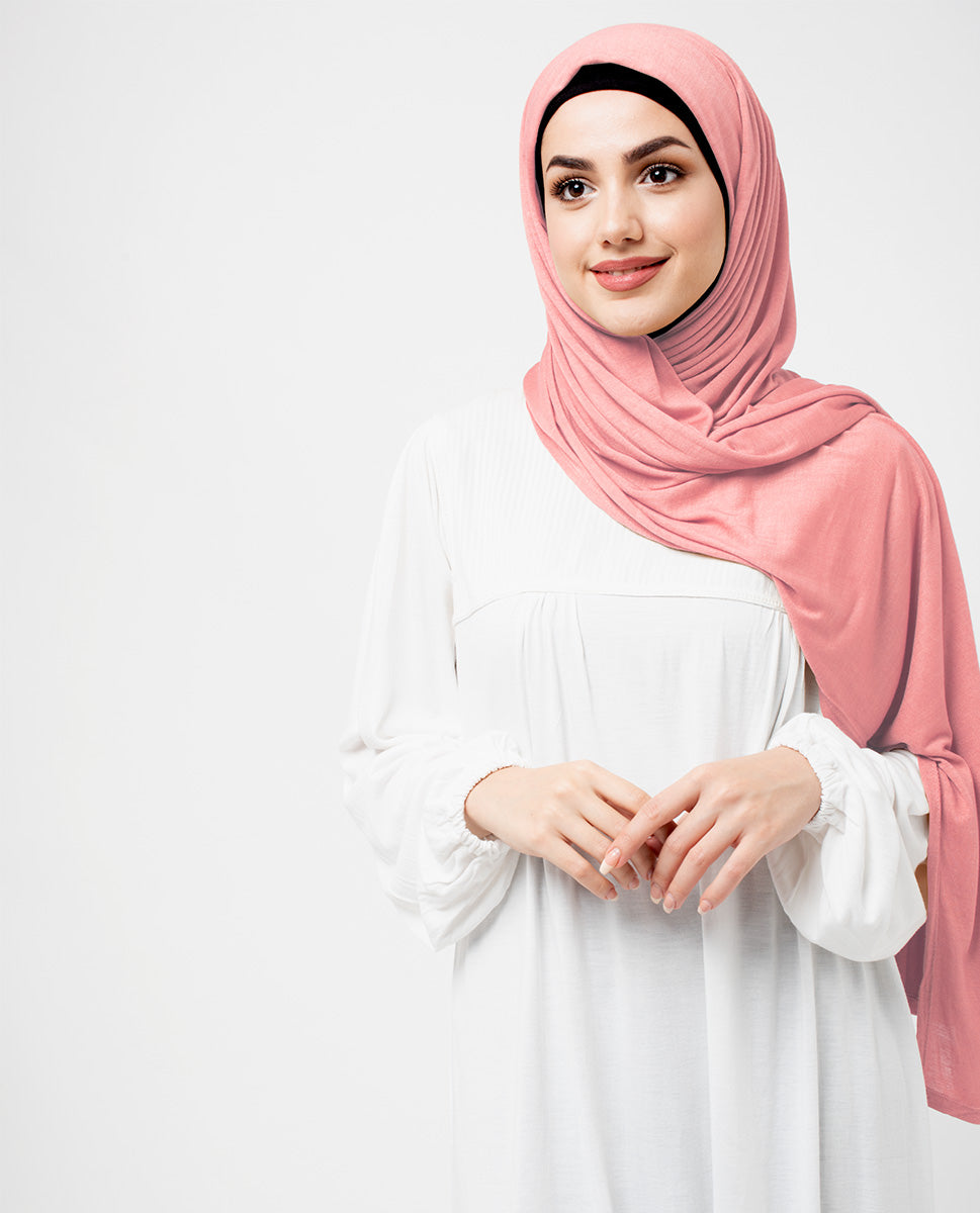 Peach Bud Jersey Hijab