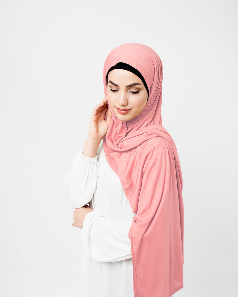 Peach Bud Jersey Hijab