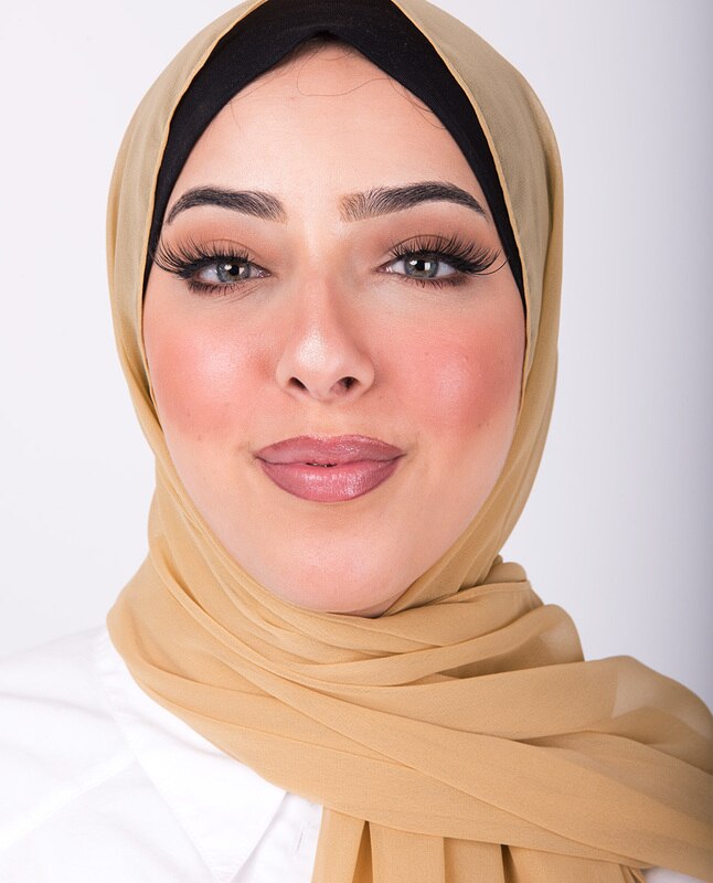 Sunset Gold Georgette Scarf Hijab