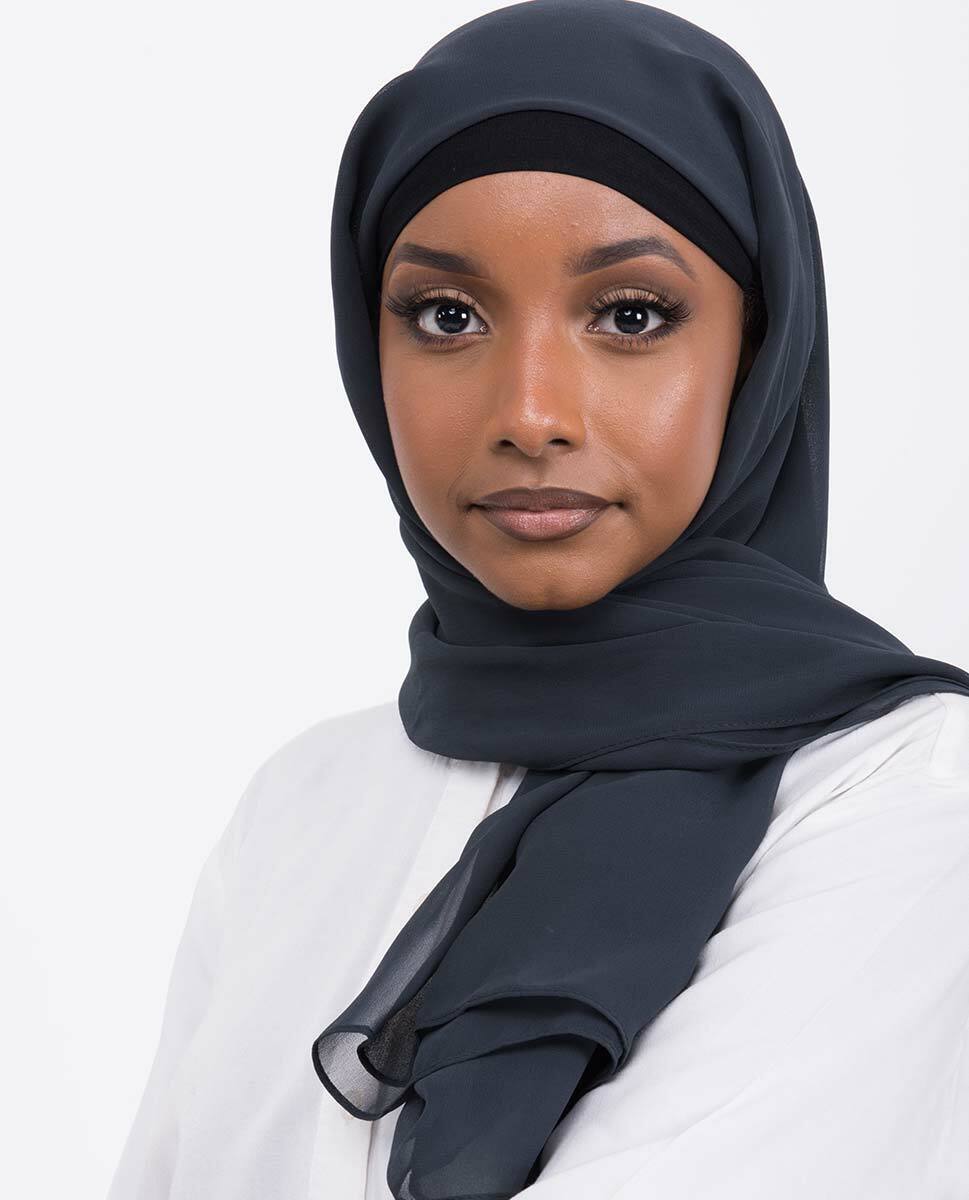 Total Eclipse Georgette Scarf Hijab
