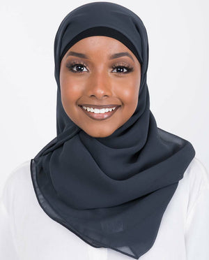 Total Eclipse Georgette Scarf Hijab