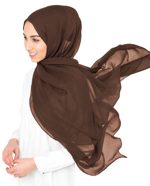 Chestnut Chiffon Hijab