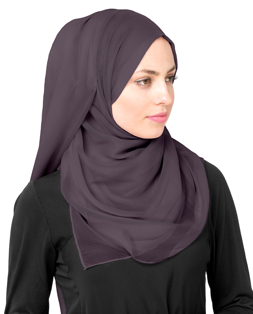 Huckleberry Chiffon Hijab