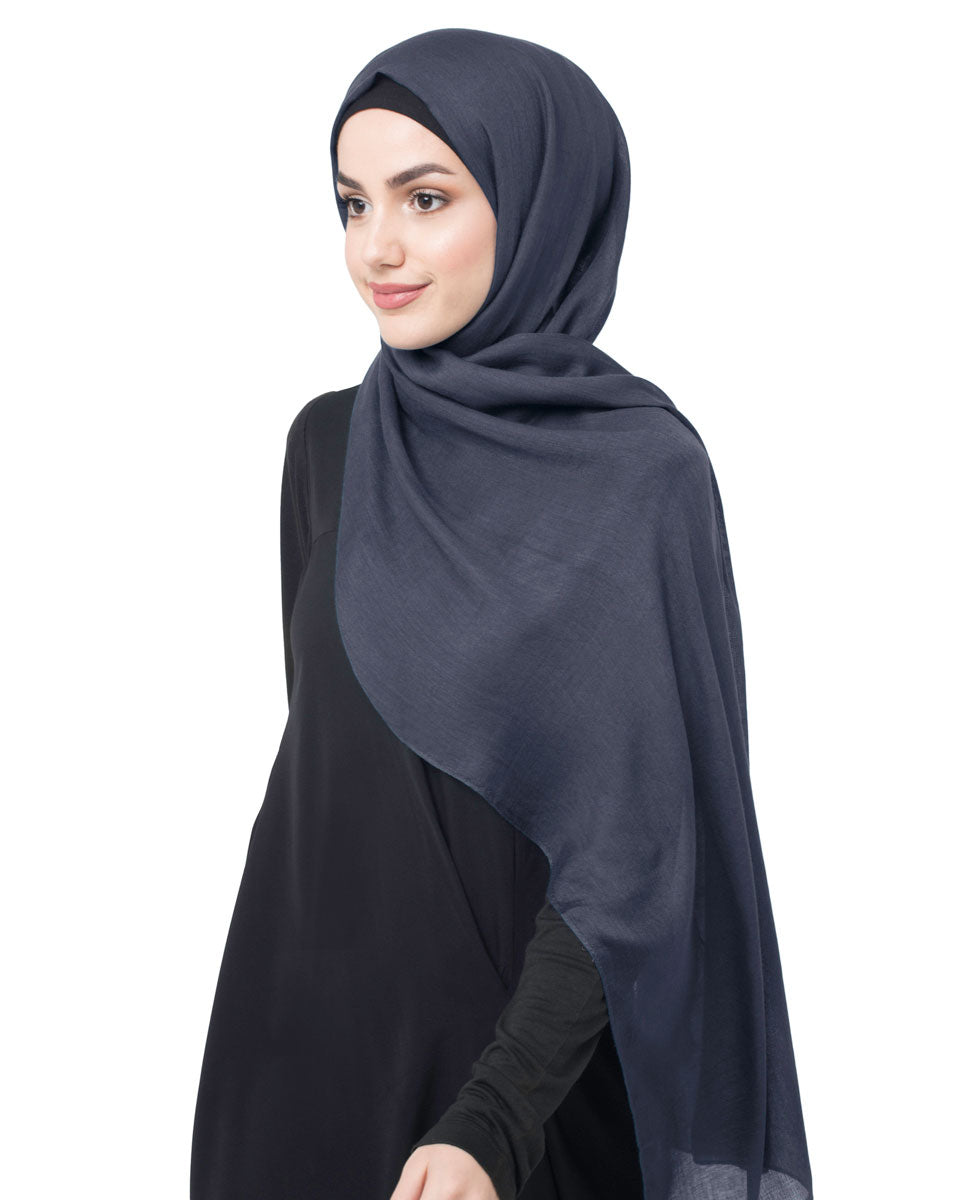 Amaranth Cotton Voile Scarf Hijab