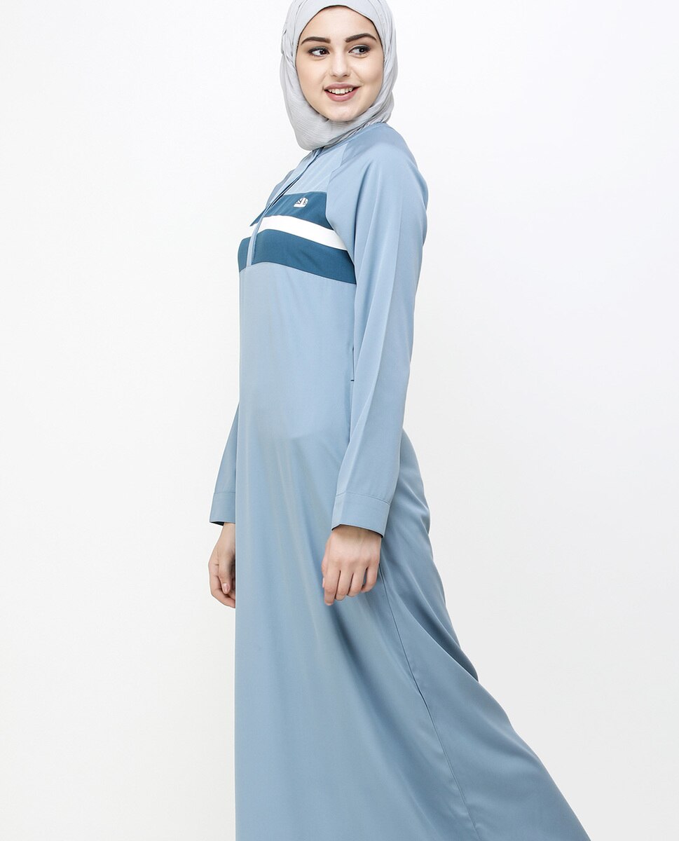 Citadel Blue Stripe & Orion Jilbab Abaya