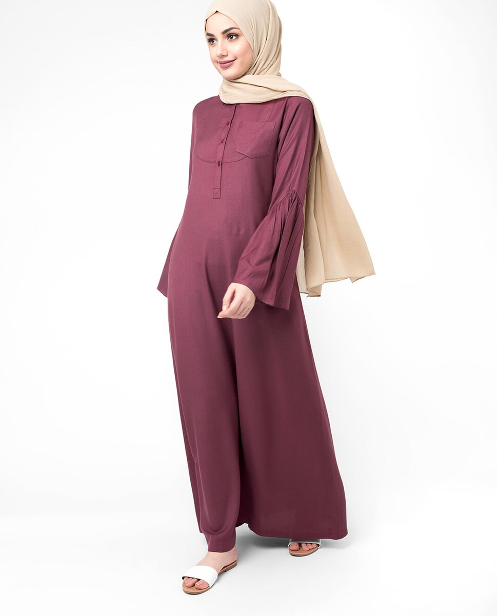 Simplicity Classic Bell Sleeve Abaya Jilbab XL 54 Navy