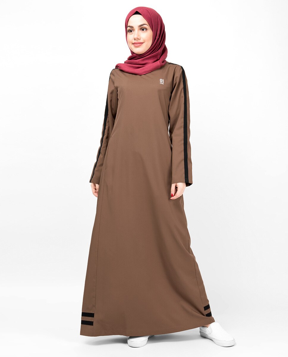 Double Trim Aztec Jilbab Abaya