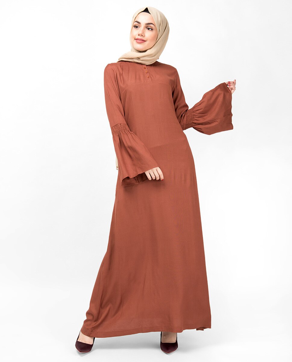 Flared Bell Sleeve Chutney Abaya Jilbab