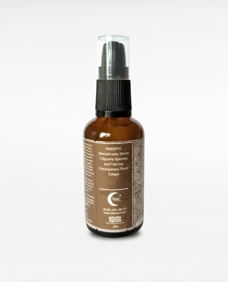 Halal Men's Moisturizing Serum Face Beard Oud Back Side