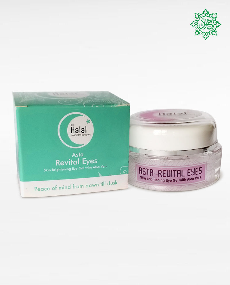Halal Cosmetics Makeup Asta Revital Eyes Cream Box Packing front