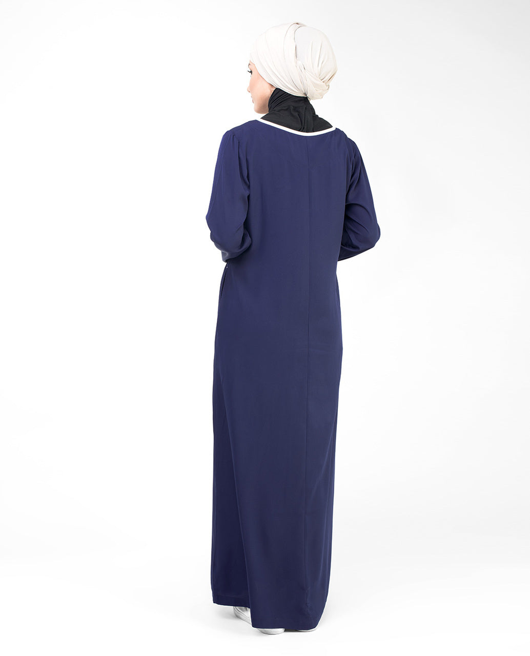 Navy Casual Abaya Jilbab