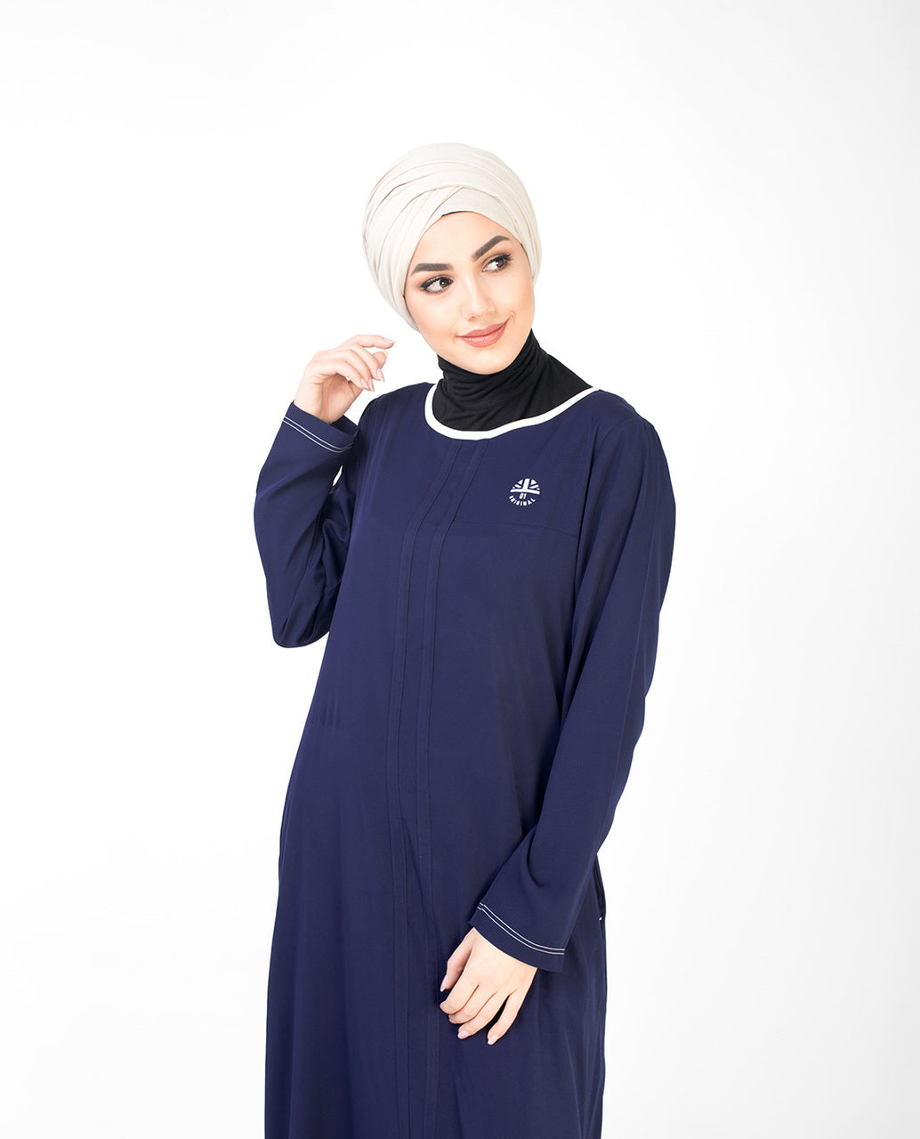 Navy Casual Abaya Jilbab