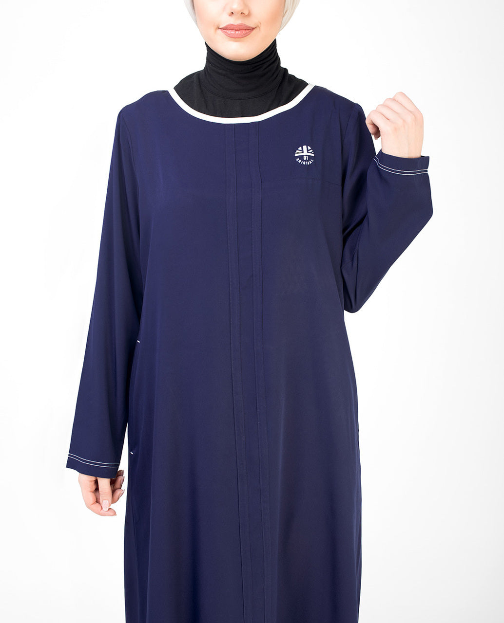 Navy Casual Abaya Jilbab