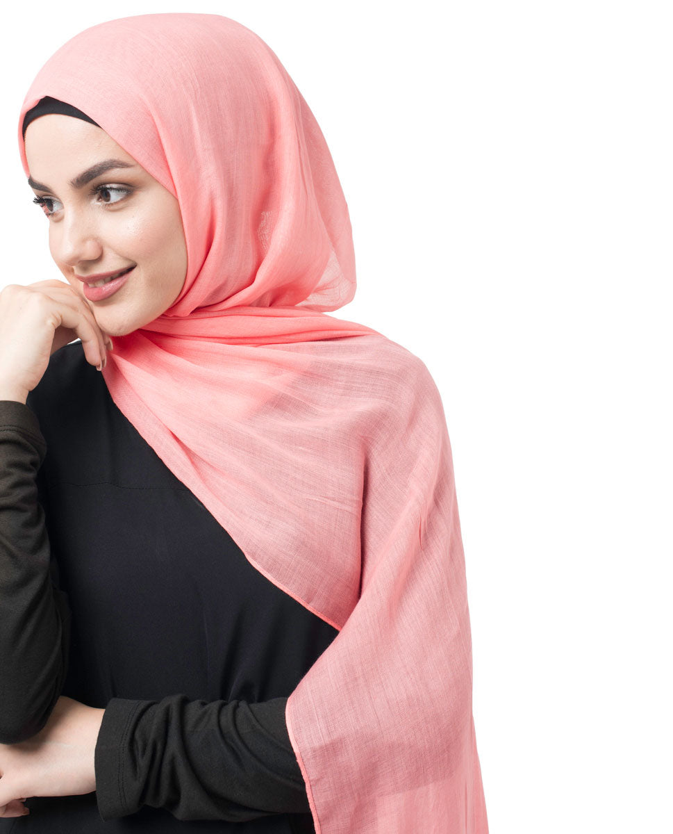 Strawberry Ice Cotton Voile Scarf Hijab