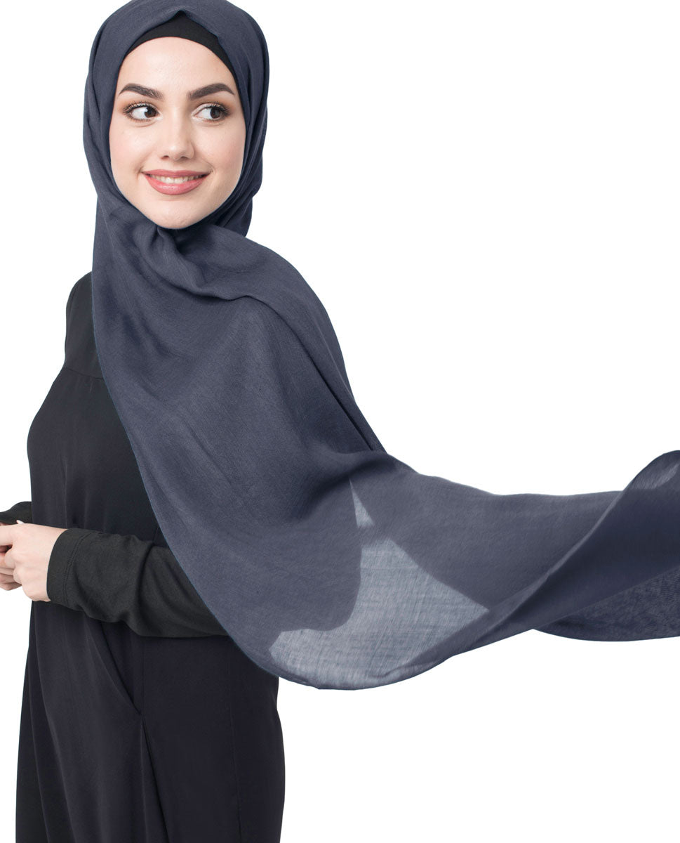 Amaranth Cotton Voile Scarf Hijab