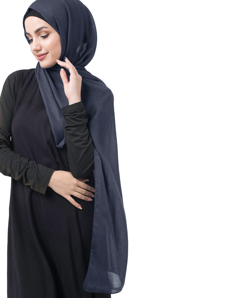 Amaranth Cotton Voile Scarf Hijab