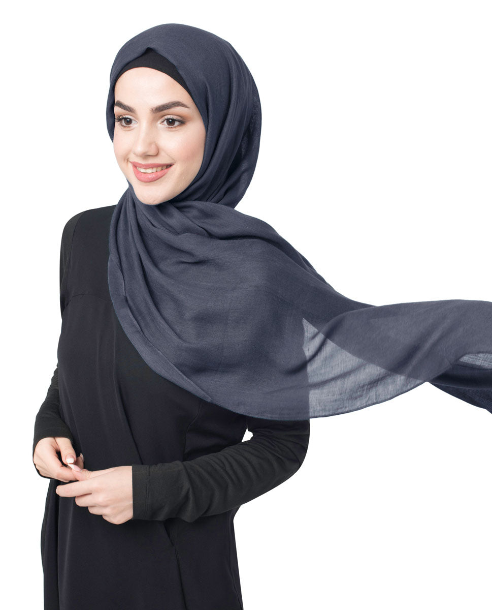 Amaranth Cotton Voile Scarf Hijab